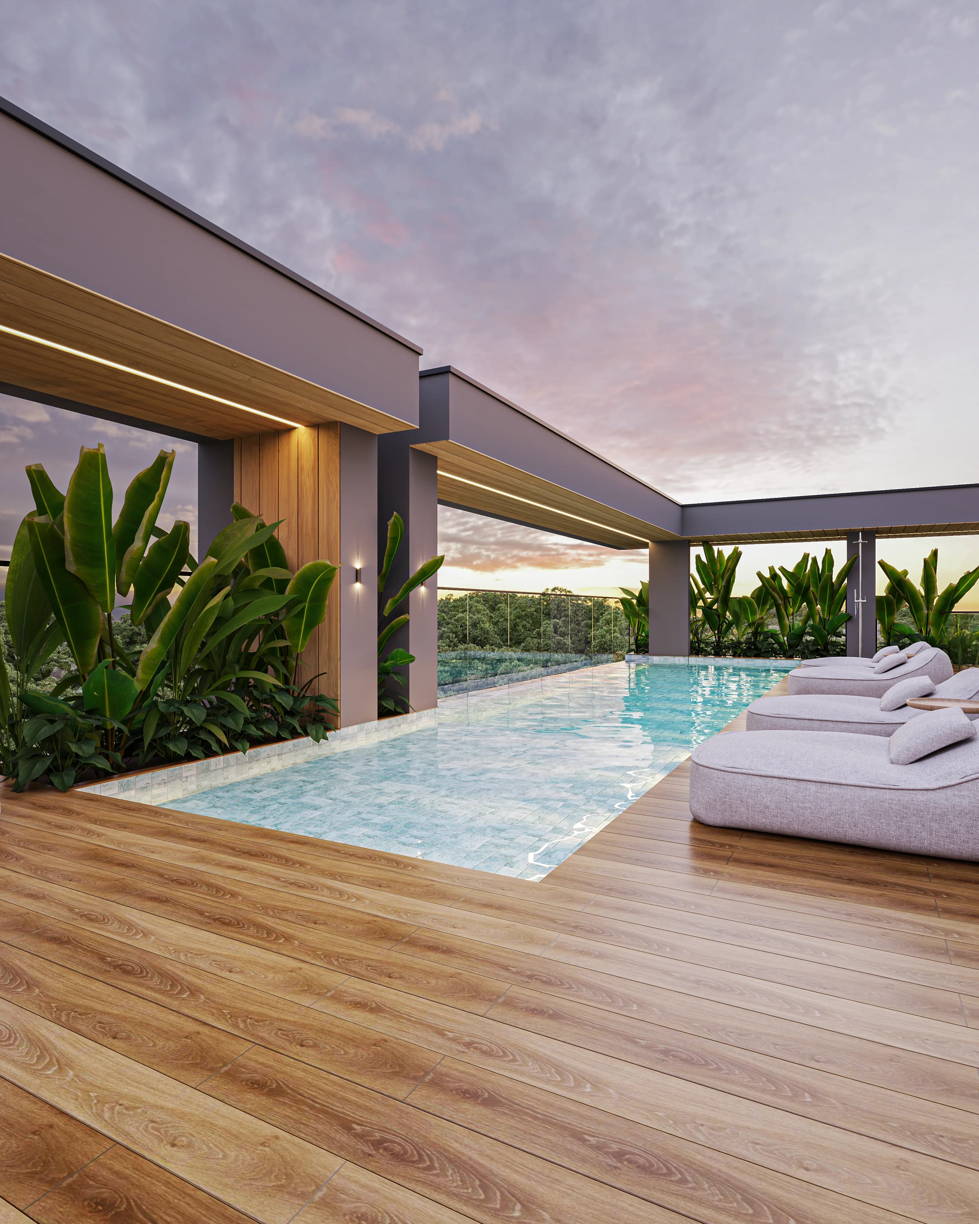 Área de lazer do Residencial Mônaco